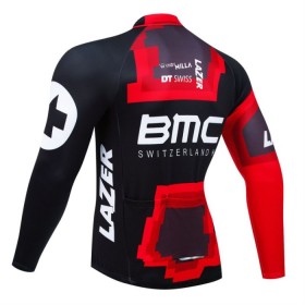 Wielershirt 2024 BMC-Switzerland Lange Mouw Zwart
